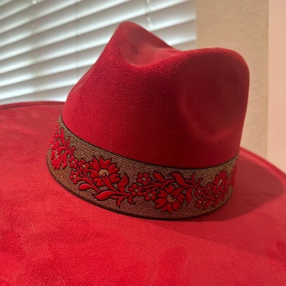 Elegant Red Women's Hat